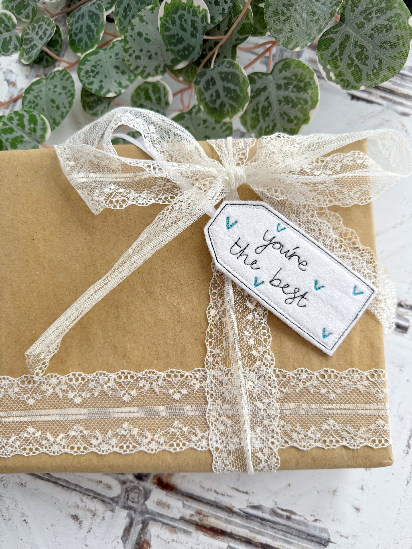 Personalised Heart Parcel Gift Tag | Tink and Reu