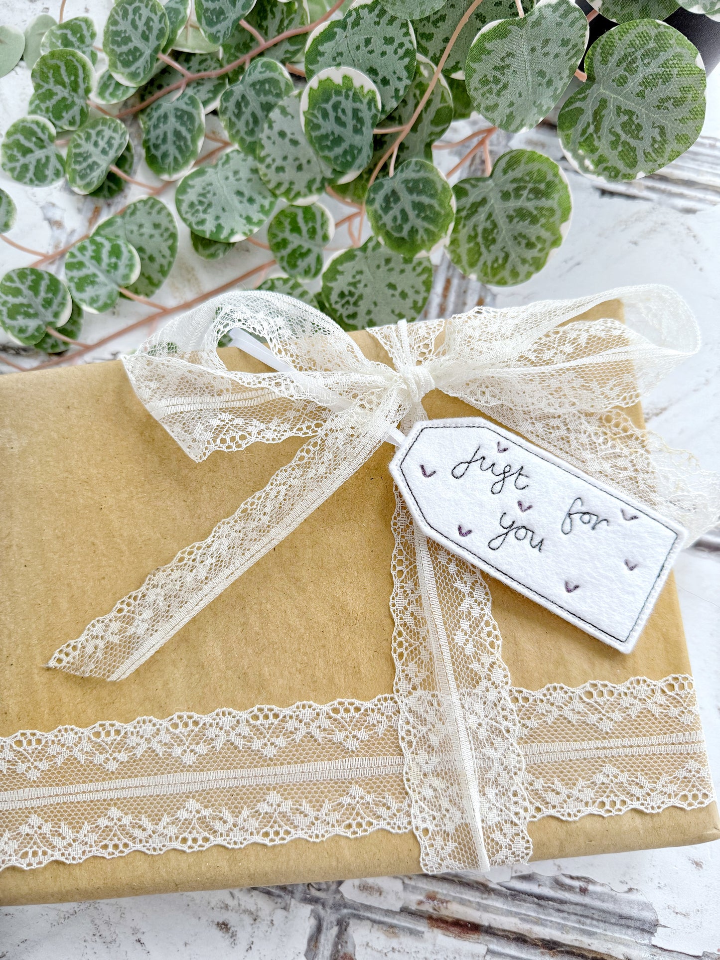 Personalised Heart Parcel Gift Tag | Tink and Reu