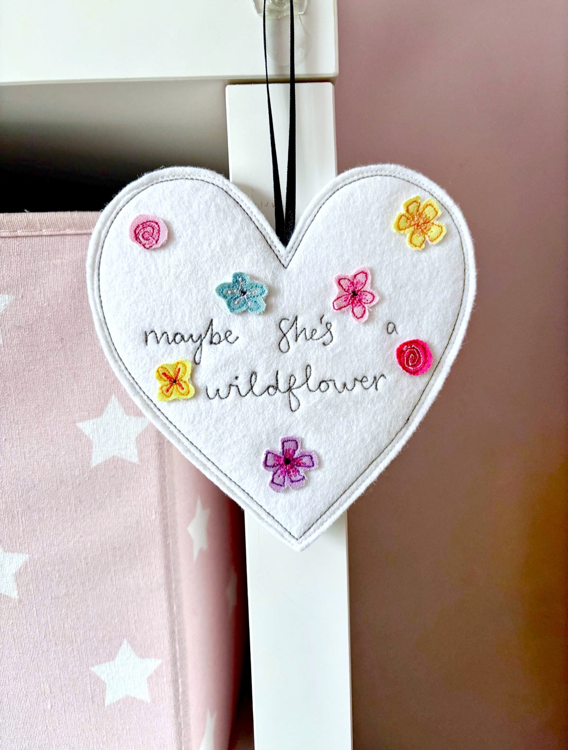 Personalised Floral Heart Decoration | Tink and Reu