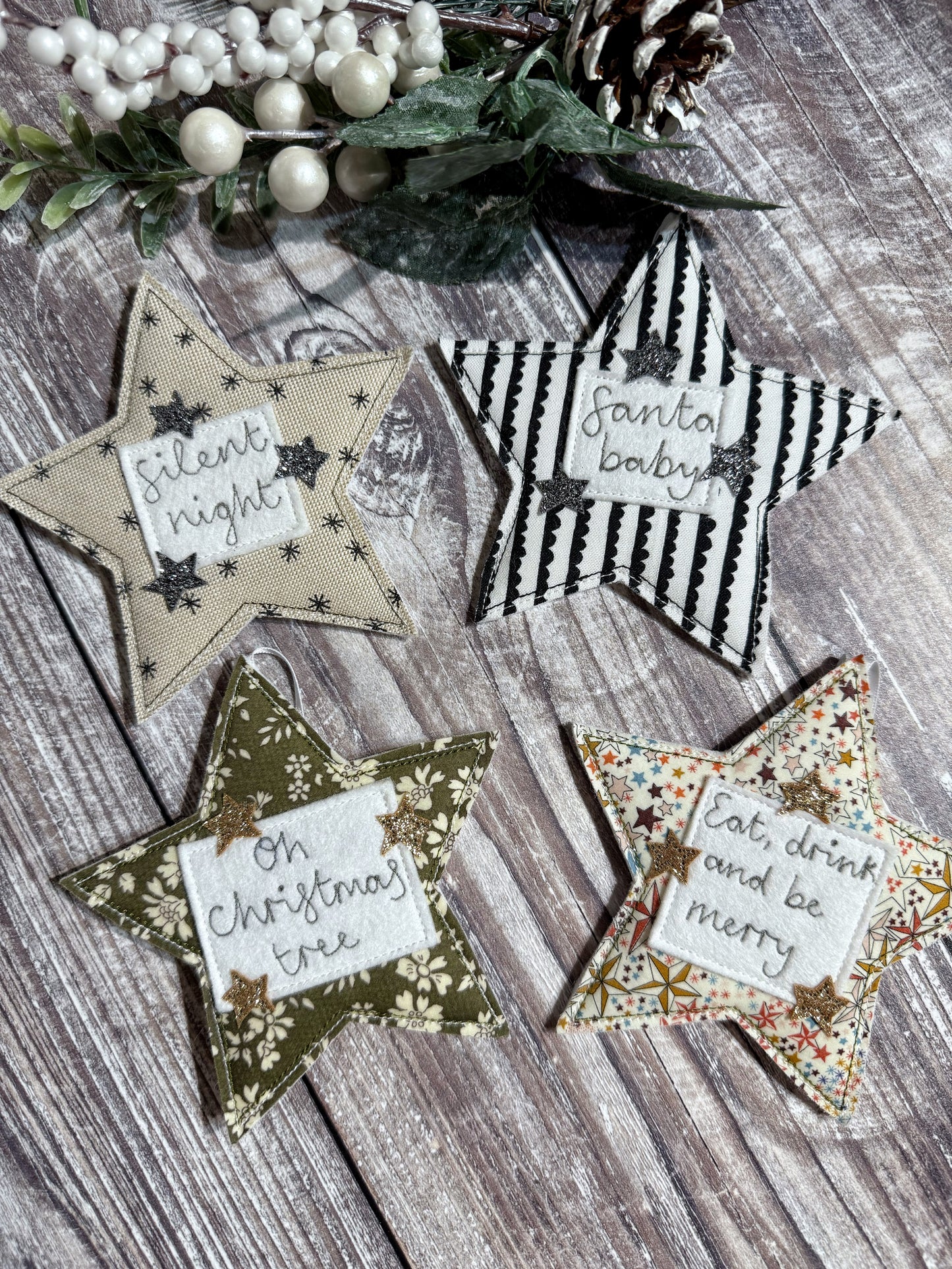 Fabric Christmas Star Decoration
