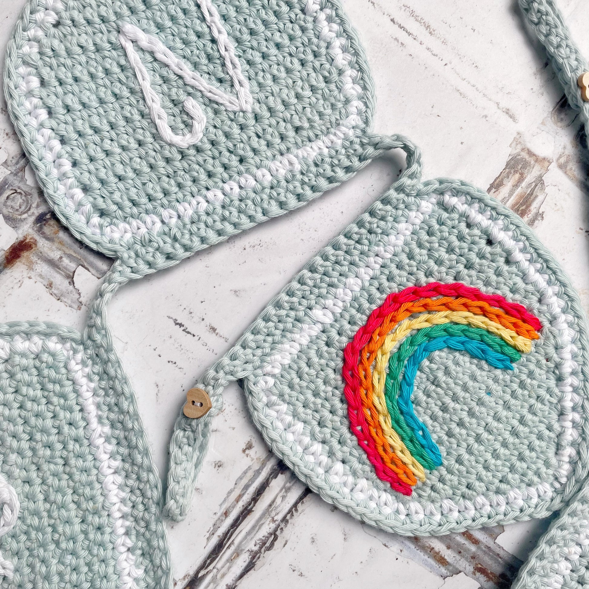 Personalised Rainbow Nursery Bunting | Tink and Reu