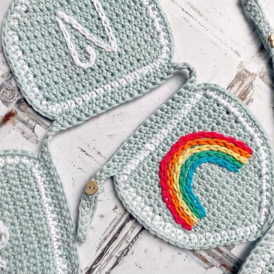 Personalised Rainbow Nursery Bunting | Tink and Reu