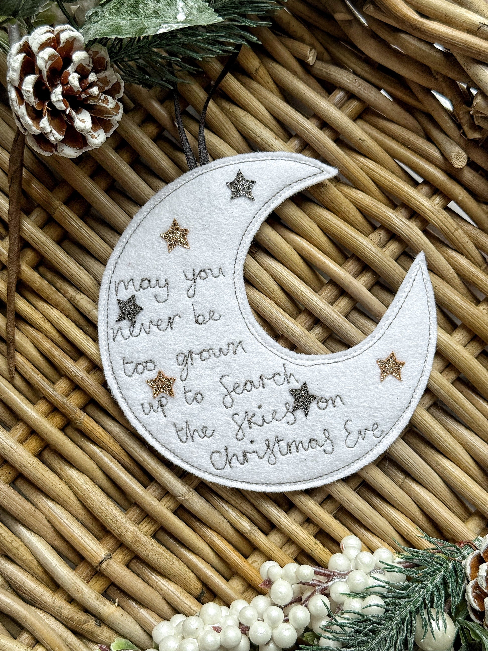 Christmas Eve Moon Decoration | Tink and Reu