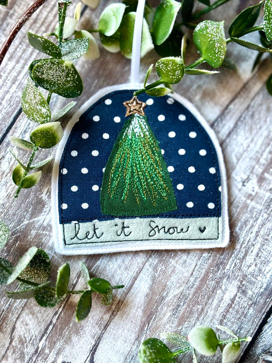 Festive Snow Globe Decoration | Tink and Reu