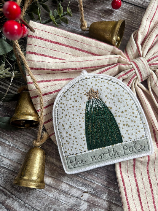 "The North Pole" Snow Globe Christmas Decoration