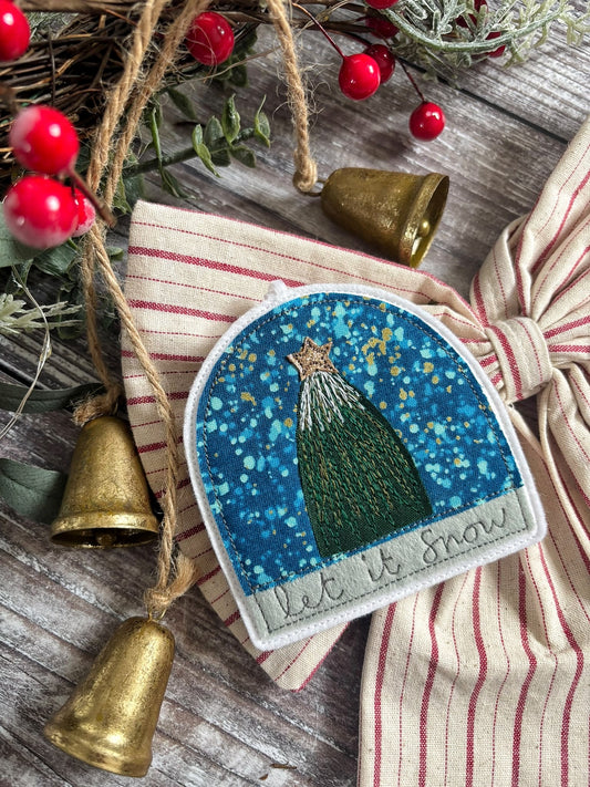"Let It Snow" Snow Globe Christmas Decoration 