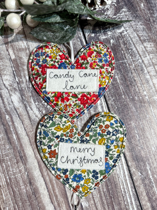 Liberty Christmas Heart Decoration
