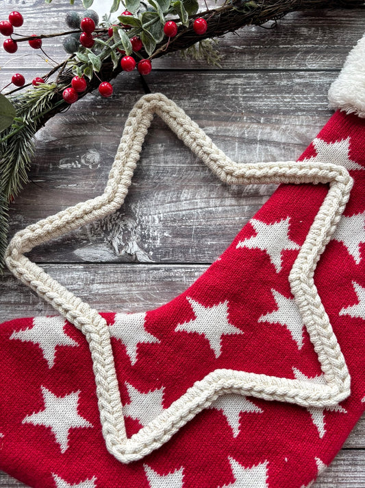 Crochet Star Hanging Decoration 