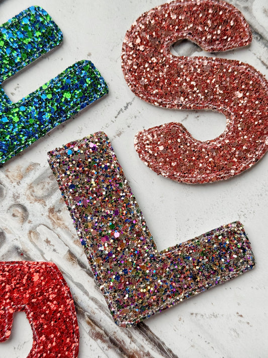 Glitter Letter Christmas Decoration | Tink and Reu