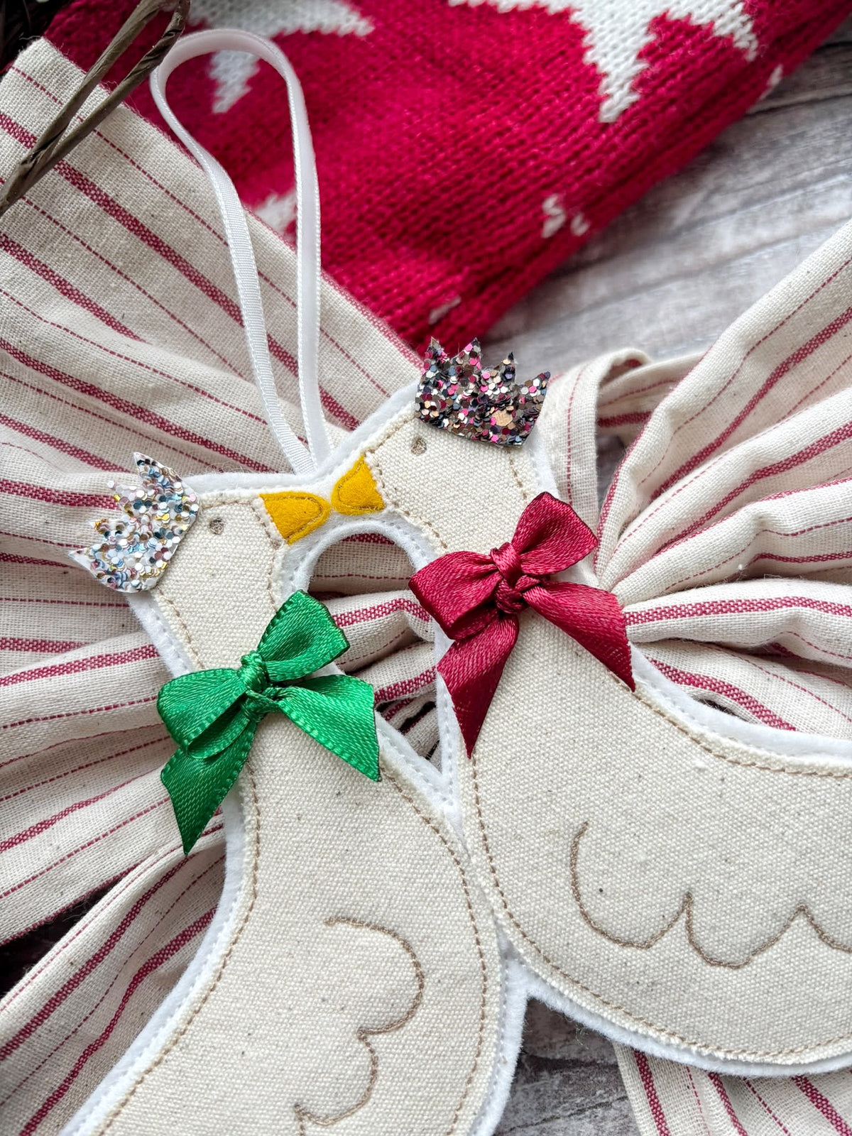 Mr & Mrs Goose Christmas Tree Decoration