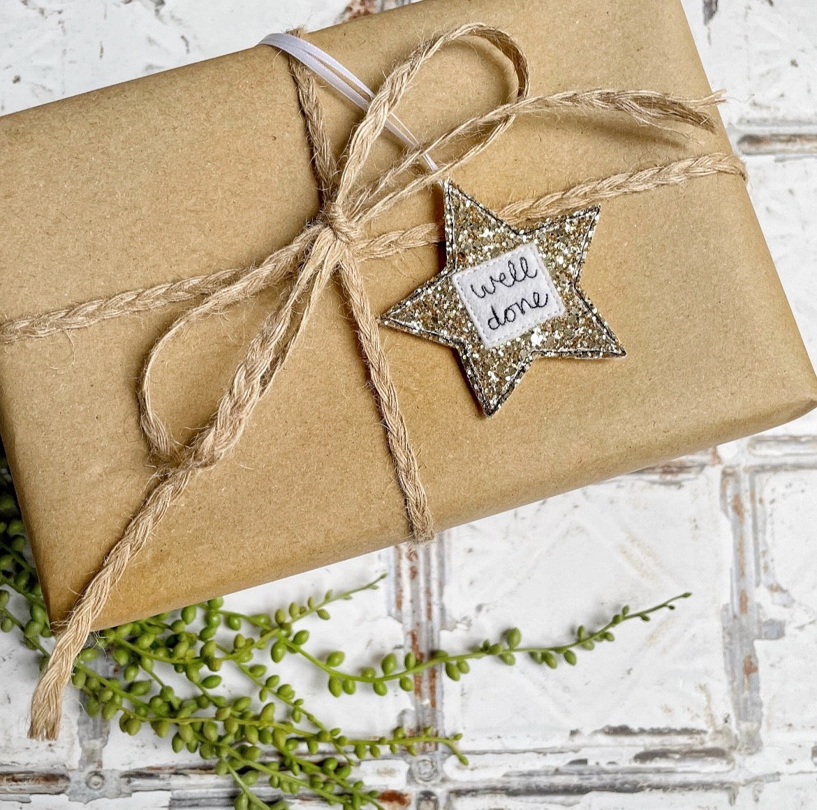 Personalised Glitter Star Gift Tag | Tink and Reu
