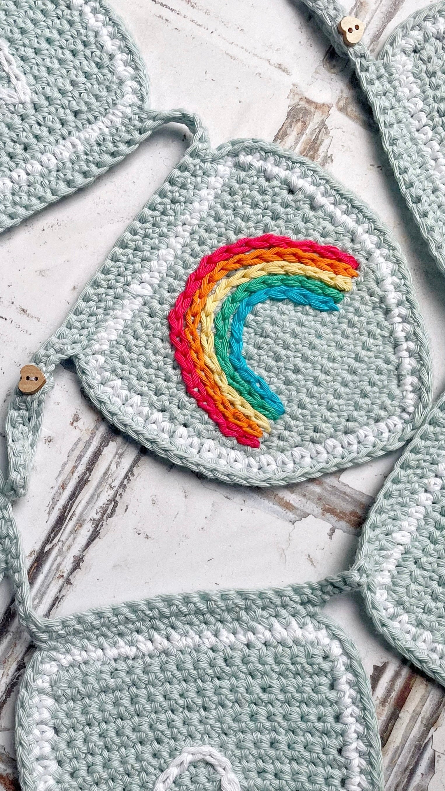 Personalised Rainbow Nursery Bunting | Tink and Reu