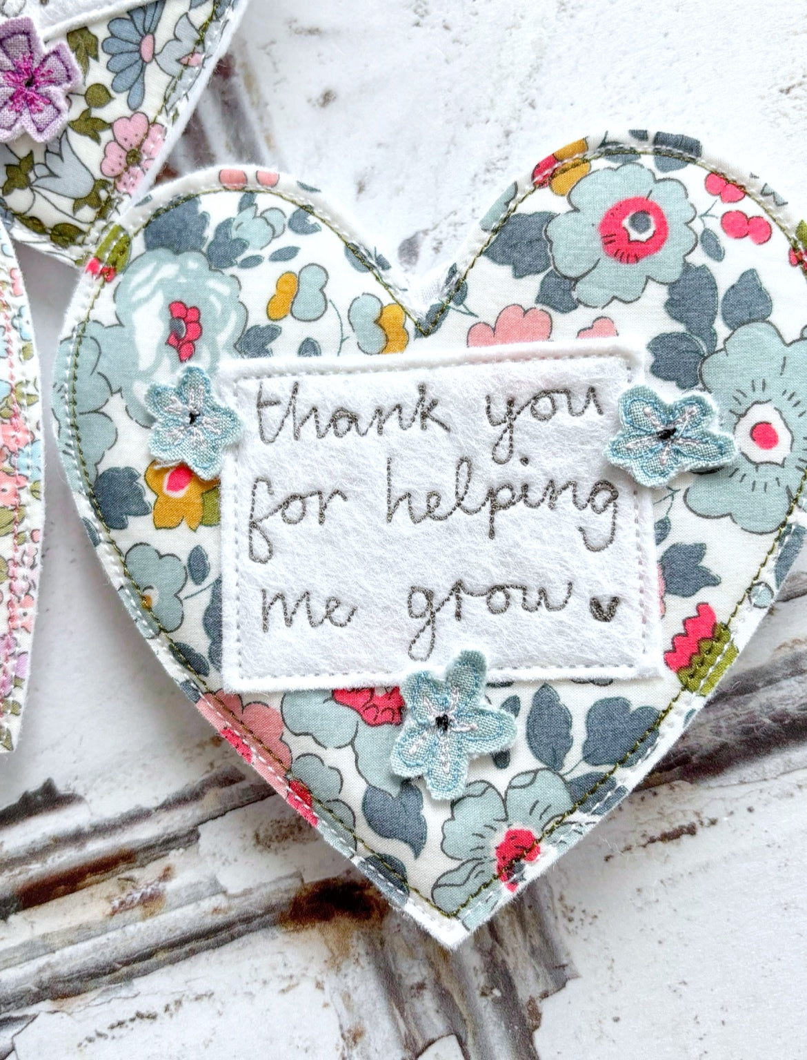 Personalised Liberty Heart Decoration | Tink and Reu