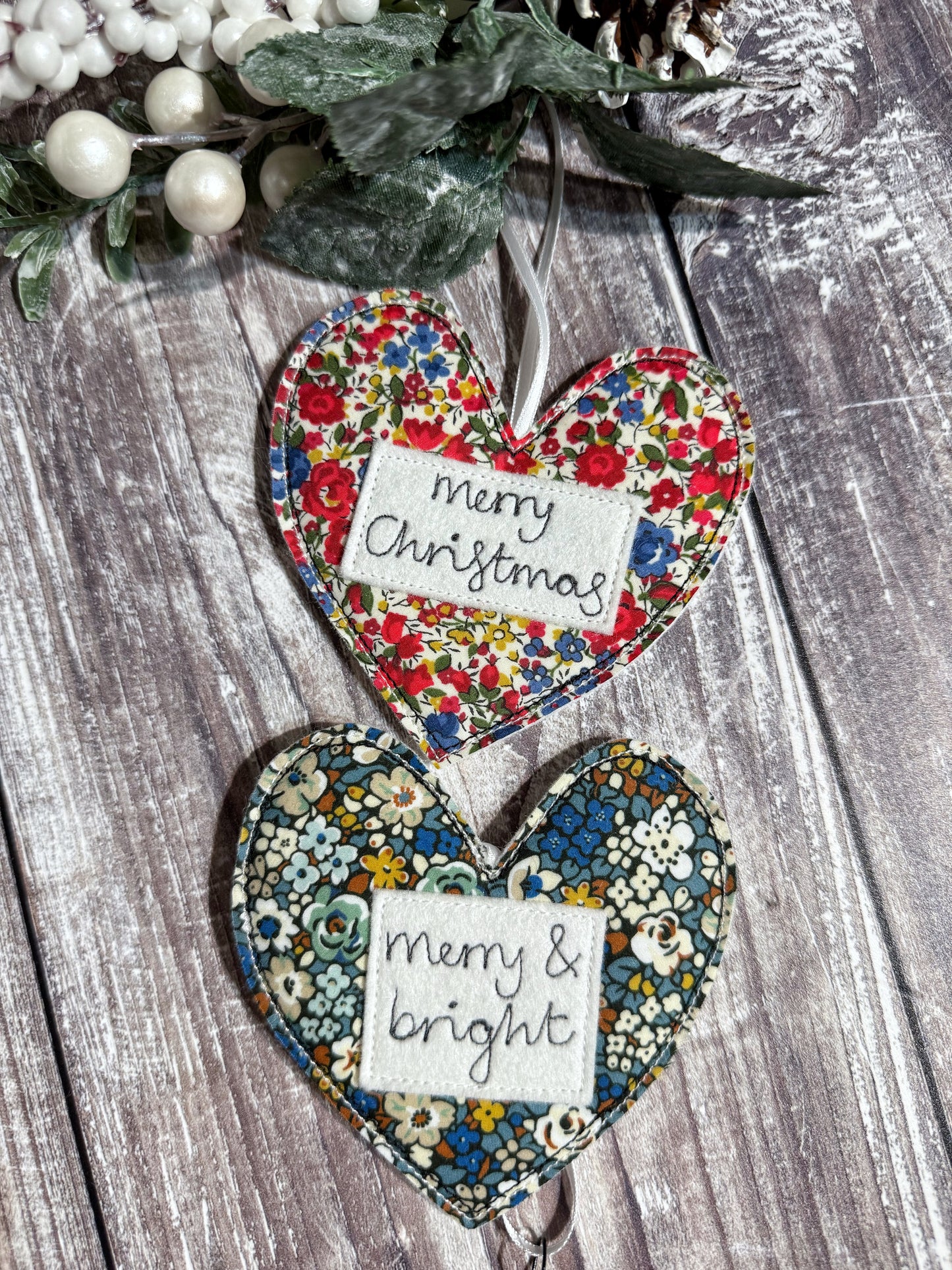 Liberty Christmas Heart Decoration