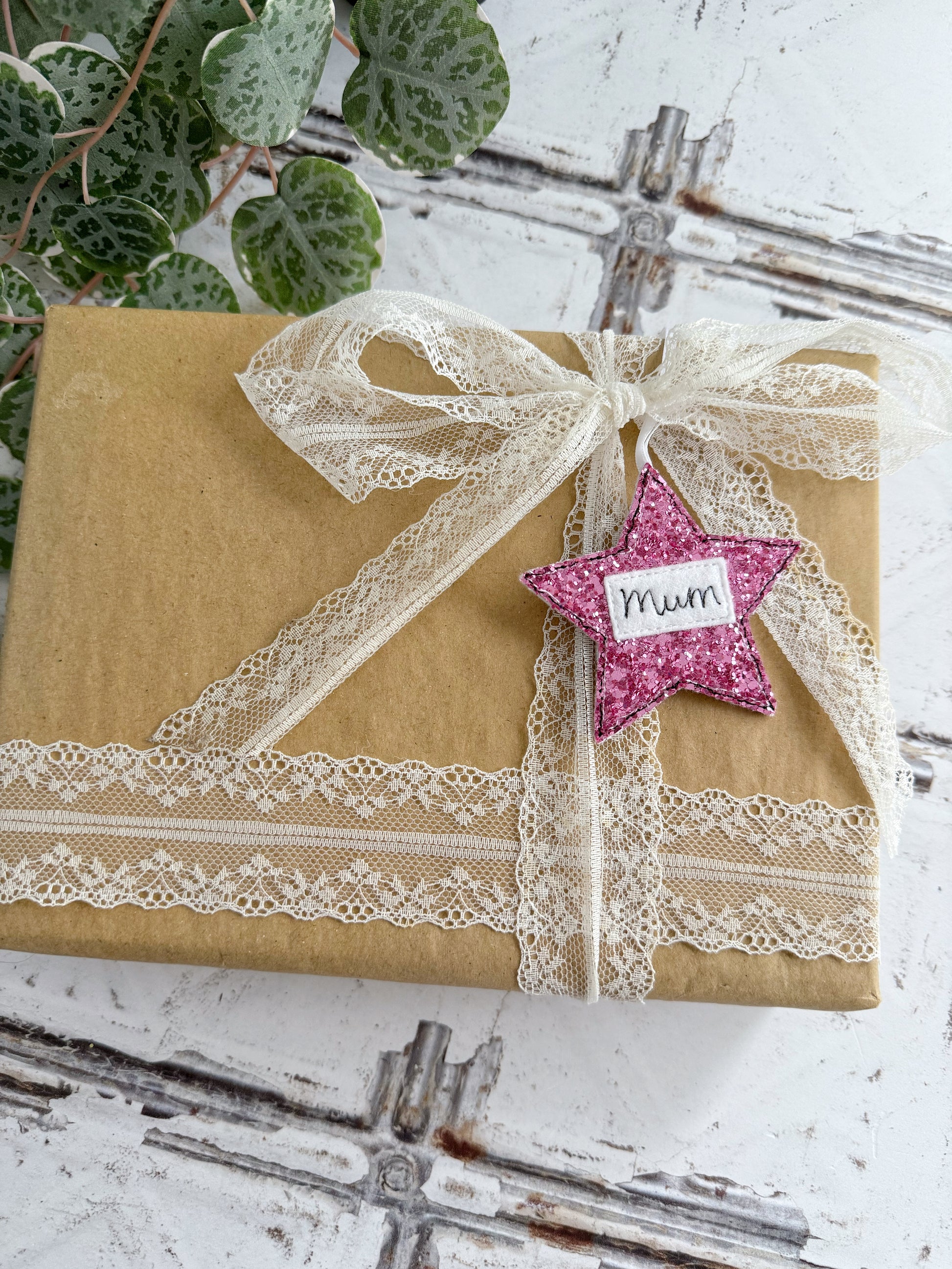 Personalised Glitter Star Gift Tag | Tink and Reu