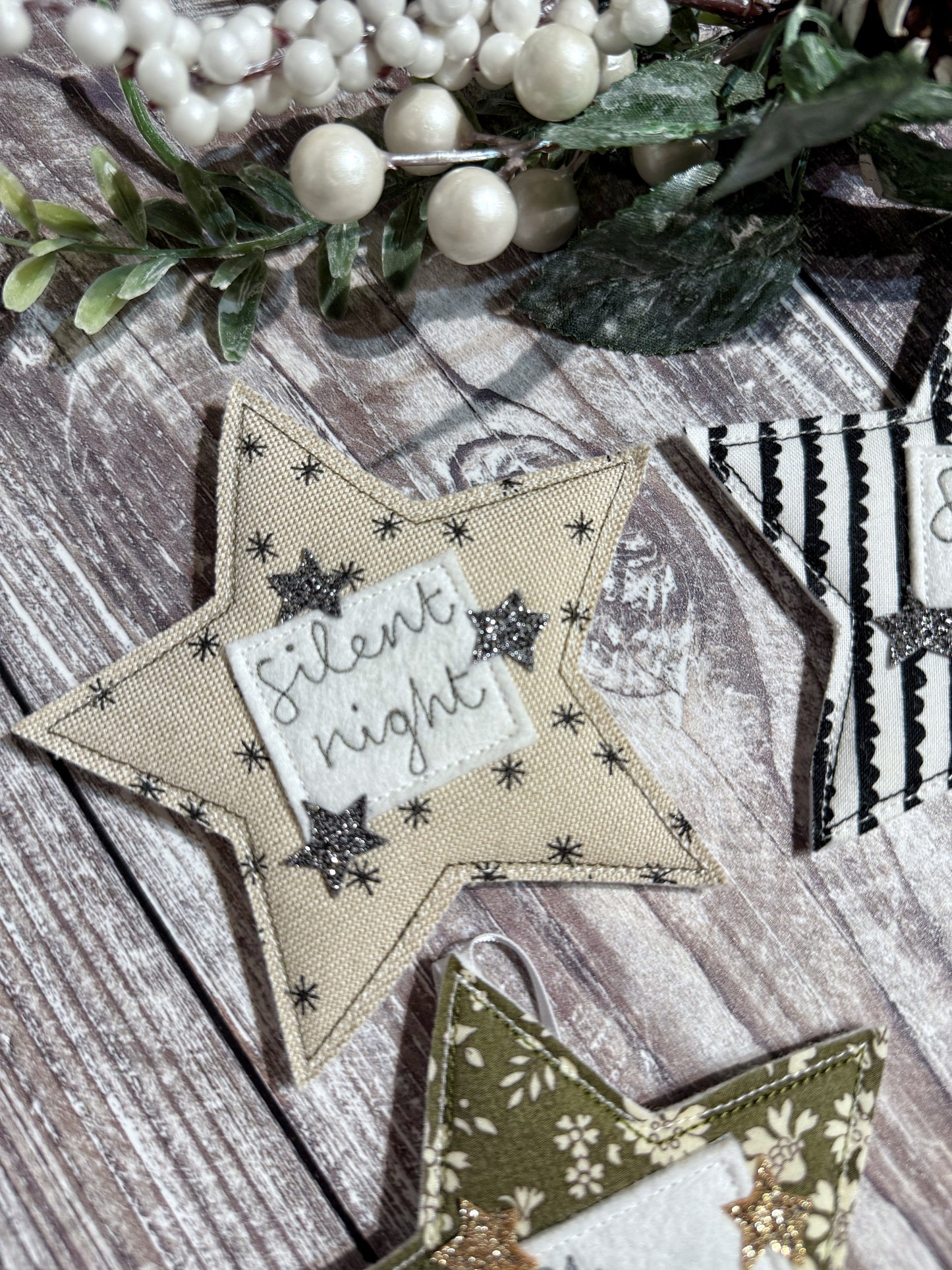 Fabric Christmas Star Decoration