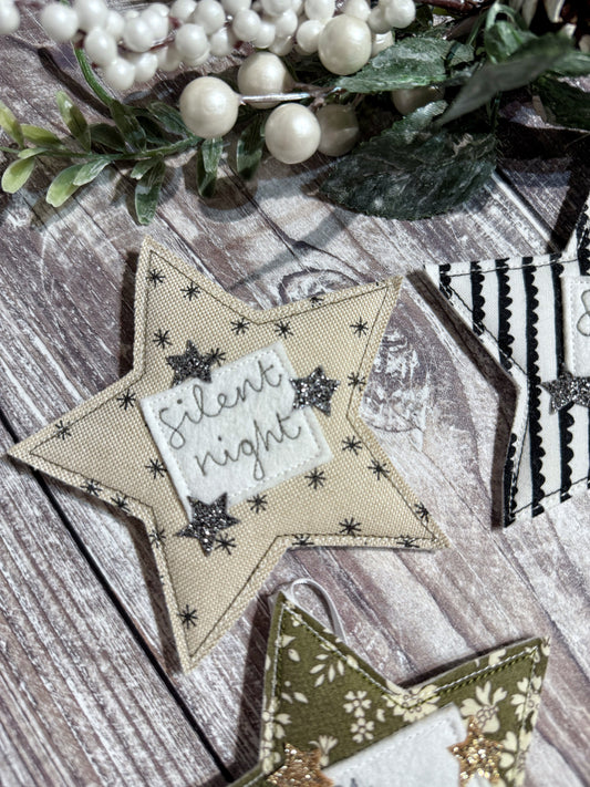 Fabric Christmas Star Decoration