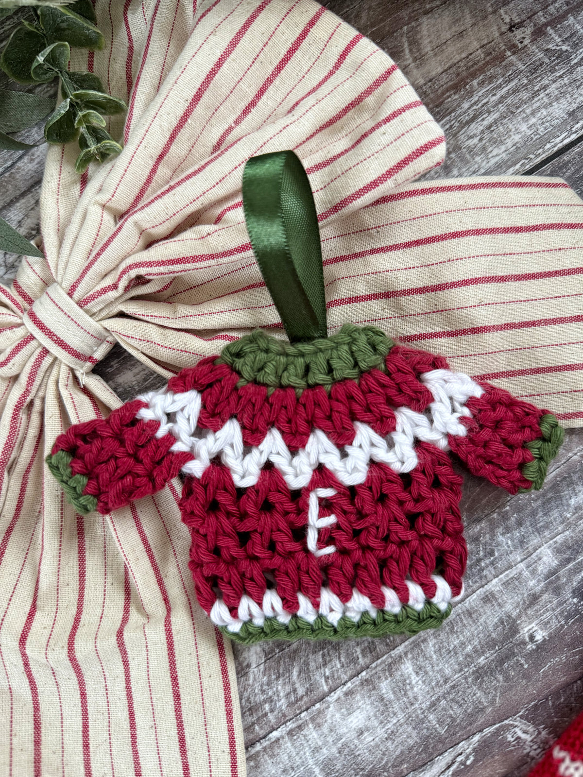Personalised Christmas Jumper Tree Decoration 
