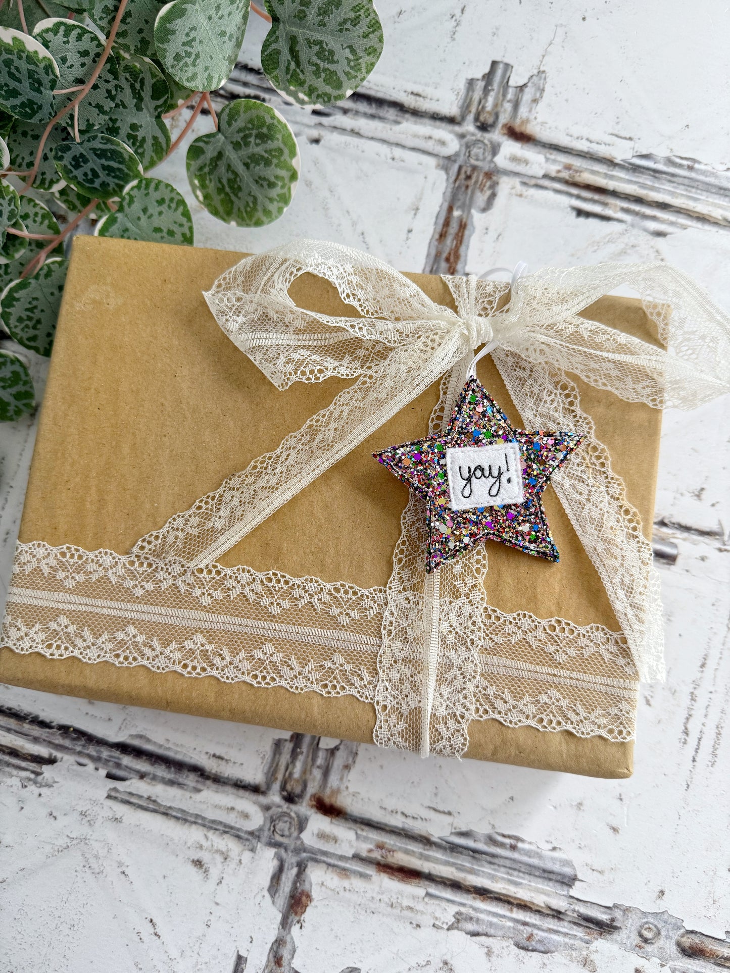 Personalised Glitter Star Gift Tag | Tink and Reu