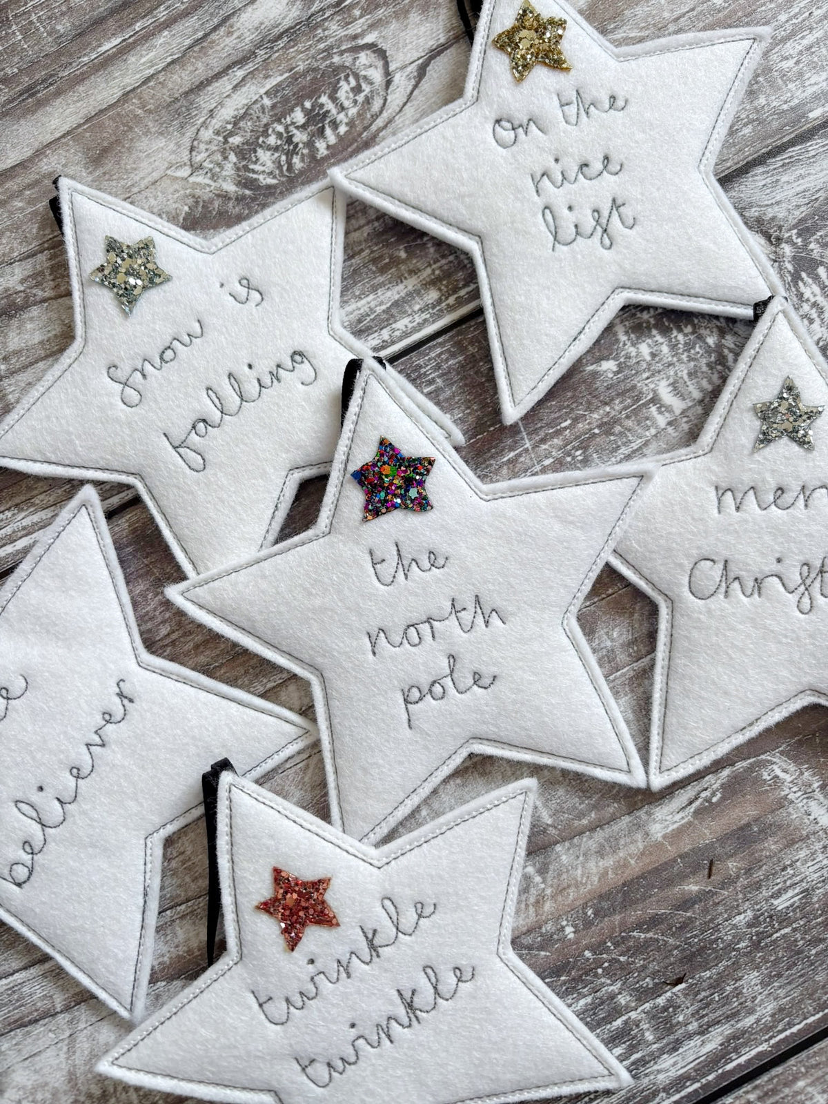 Personalised White Star Christmas Decoration