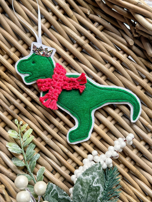 Christmas T-Rex Decoration | Tink and Reu