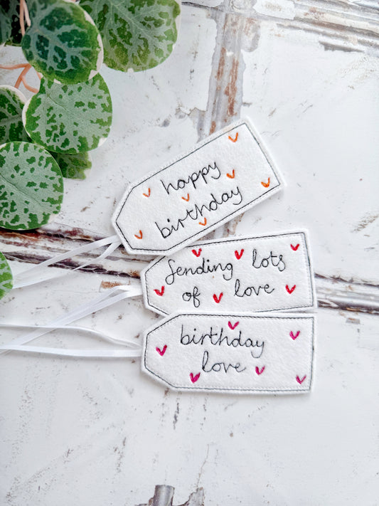 Personalised Heart Parcel Gift Tag | Tink and Reu
