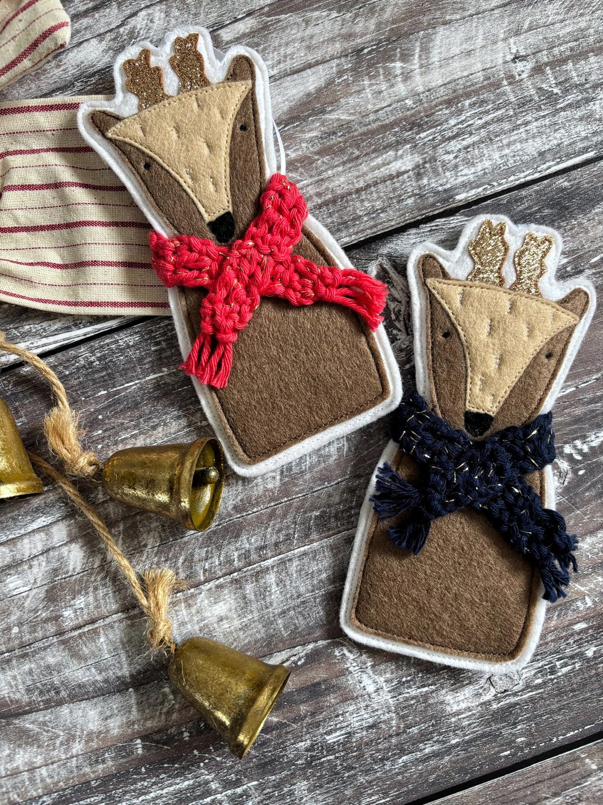 Festive Reindeer Christmas Tree Decoration 