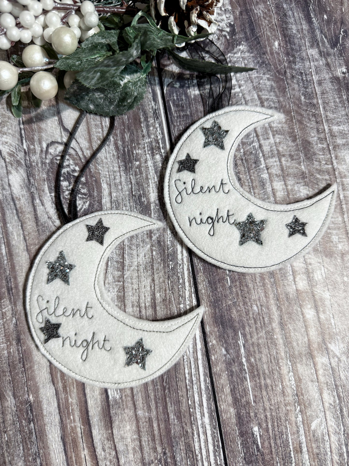 Silent Night Moon Decoration