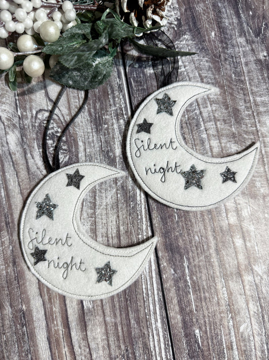Silent Night Moon Decoration
