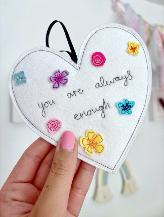 Personalised Floral Heart Decoration | Tink and Reu