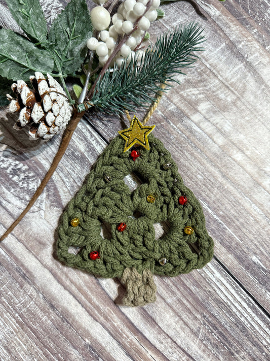 Crochet Cord Christmas Tree